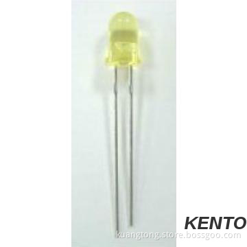 Transparent Yellow Ultra bright 5mm Display Led Emitting Diode short
